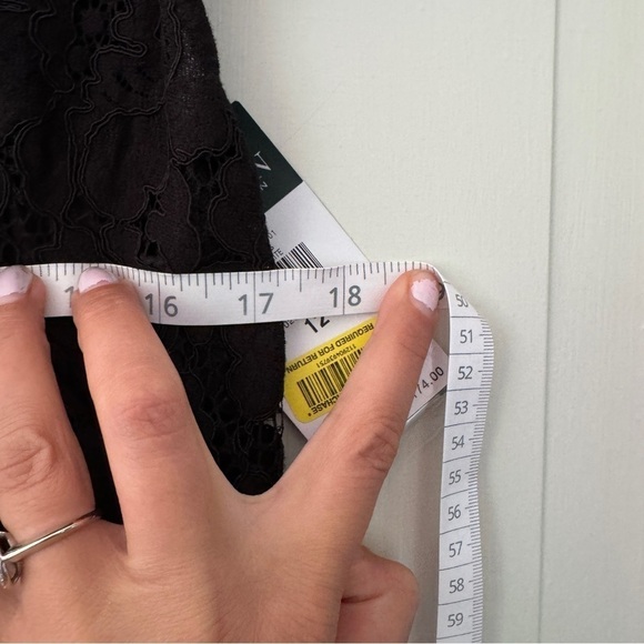 Lauren Ralph Lauren Black Lace Collared Dress - Picture 3 of 13